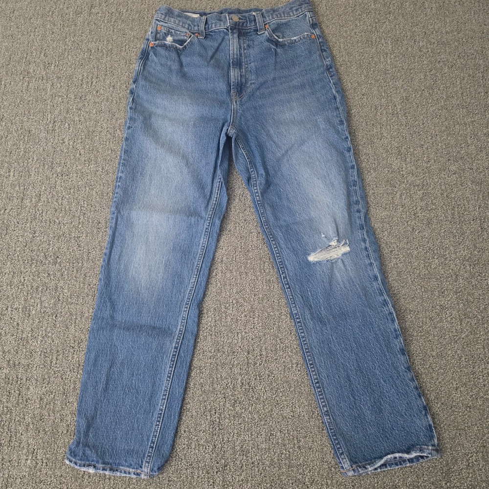 Gap Sky High Cheeky Straight Jeans Womens 6R High Rise Blue Denim
